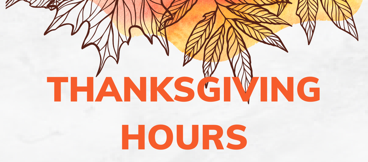 Thanksgiving Hours for ALL Athletic Clubs Fred Smith Company Sports Club